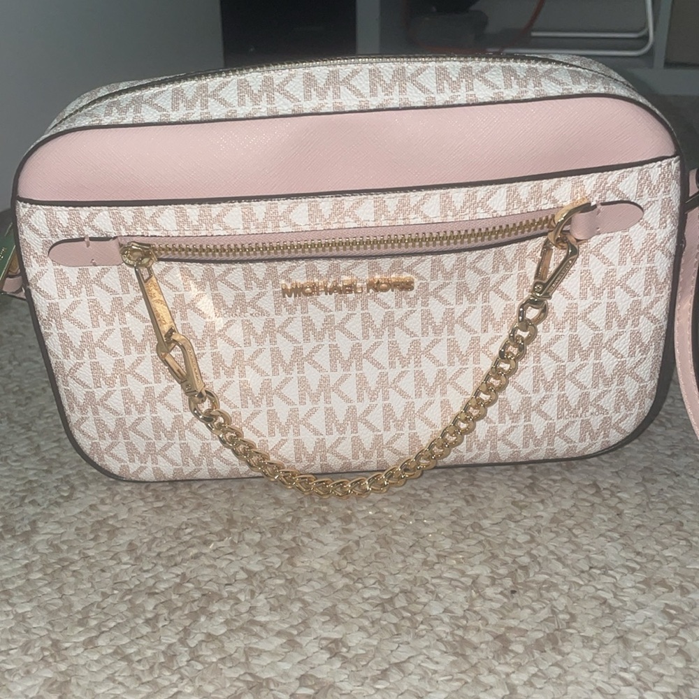 Michael Kors Jet Set Large Logo Crossbody Bag - Picture 10 of 10